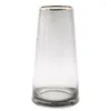 Vases Luxo Vase Wedding Decoration Nordic Transparent Glass Room Be Creative House Design in Gold Arrangement Flower