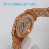 AP LOISIR WROW Watch Classic Series 15155or Match masculin 18K Rose Gold With Diamond Automatic Machinery Swiss Watch World Famous Luxury Watch Diamètre 36 mm