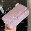 Taro Purple Woc Designer Semi Circular Diamond Kobiet Luksusowy portfel olej wosk skórzana torba na ramię