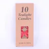 Party Supplies 10 Pcs Candle Confession Proposal Birthday Ten Pack Lacquer Wax Granules Special Smokeless Round Tea