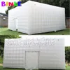 wholesale 12mLx7mWx4mH (40x23x13.2ft) white inflatable cube tent with bubbles cubic event marquee party wedding promotional square house for exhibition