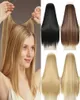 الباروكات الاصطناعية Azir No Clip Halo Hair Hair Ombre Natural Natural False Long Long Short Shortpiece Blonde for Women4422232