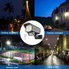 System Cob Solar Light Motion Sensor Security Dummy Camera Wireless Outdoor Flood Light Ip65 Waterproof Led Lamp for Home Garden