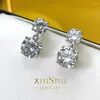 Stud Earrings Desire Small Exquisite 925 Silver Imitation Diamond Earstuds Female Imported High Carbon Diamonds