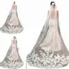 myyble 2023 Wholesale 3M 5M One Layer Lace Edge White Ivory Catherdal Wedding Veil Lg Bridal Veil Cheap Wedding Accories Q22I#