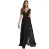 Casual Dresses 2024 Dress Women's Sexy Deep V-Neck Open Back Large Swing Long For Women