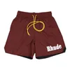 New Designer mens shorts rhude shorts summer fashion beach pants men high quality street wear pants mens short US Size S-XL N-25