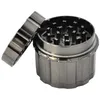 Latest Straight Grinder 55mm 4 Layers Smoking Tool Accessories Zinc Alloy Tobacco Herb Grinders Abrader Crusher 6 Colors