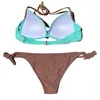 Kvinnors badkläder Chisalis Push Up Swimsuit Women Sexig Solid Bikini 2024 Brasiliansk Set Female Summer Beachwear Bathing Suit