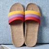 Sandálias de designer de moda Salpistas de palha homens mulheres deslizam slides Twine Anti Slip Summer Men feminino Tênis Sneakers 35-45