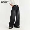 Men's Jeans INFLATION High Street Wide Leg Men Washed Baggy Denim Trousers