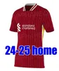 24 25 Jerseys de football Salah Szoboszlai Mac Allister Darwin Luis Diaz Gakpo A. Becker Konate Diogo J. Elliott Endo Joe Gomez Fans Joueur Version Kits Kits Football Shirt