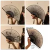 Decoratieve beeldjes handheld vouwventilator elegante vintage vintage Chinese stijl oude bamboe houten dance cadeau