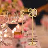 Figurines décoratives 1-10 / 1-20 Mariage Numéro de table en bois Ornement Assiette de fêtes durables pour la fête d'anniversaire