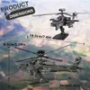 Puzzle 3D Kit di costruzione modello a traquacool AH-64 Apache puzzle giocattoli fai-da-te 3D puzzle per il teaser cerebrale migliori regali per il compleanno di Natale y240415