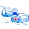 3 Pcs/set Childrens Tent Tipi Ball Pool for Kids Portable Baby Wigwam Playhouse with Crawling Tunnel Baby Ocean Ball Pit Teepee 240415