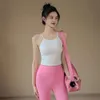 Kvinnors stötsäkra Align Lu Yoga Underwear Vest Top Professional Running Training Wear Fiess Gym Shirt Sports Bra Lemon Gym Running Workout
