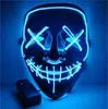 LED LED LUMINY STHIPLITH Twarz Maska Halloween Halloween Horror Novel Fun Horror Ball Haunted House2209010