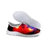 Casual Shoes Woman Flats för kvinnor Loafers Colorful Galaxy Pattern Ladies Mesh Outdoor Sneaker Slip On Flat Footwear 2024