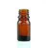 Opslagflessen 15 ml 5 -stks Trasparend Glass Druppper Bottle met pipet lege Amber Essentiële olie -flesjes flesjes draagbare spray mist lotionpomp