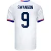 2024-25 National Team USA 5 Robinson Soccer Jerseys Man Copa America 7 Reyna 14 Wright 9 Pepi 4 Adams 1 Turner 10 Pulisic 11 Aaronson United States Football Shirt Kits