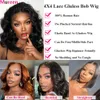 Body Wave Wear and Go Glueless Bob Wigs for Women Ready to Go Human Hair Wigs 4x4 Wig Wig Wig Hair Wavy Natural Wavy 240408