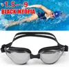 Myopia Swimming Glasses Prescription -1.0~-9.0 Waterproof Anti Fog Swim Eyewear Silicone Diopter Diving Goggles Adults Children 240416