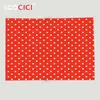 Filtar anpassade mjuk fleece kast filt abstrakt dekor söt vintage polka prickar mönster nostalgiska trendiga flickor runda fläckar design rött