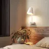 Wall Lamp Bedside Bedroom Cream Style Background Modern Simple Soft Light Eye Protection Reading