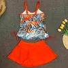 Dames badmode vrouwen luipaard print tankini sets hoge taille bikini met rok twee stukken zwempak vrouwelijk badpak strandkleding zwembad