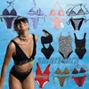 Kvinnors sexiga designers bikinis sätter tydlig rem form baddräkter damer baddräkter badkläder strandkvinna badväder biquini blandade lyxmärken badkläder0594