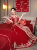 Etnische kleding Chinese Syle trouwjurk bruid slanke toastpakken groot formaat avondfeestje Kimono Bride's Toast -kostuum