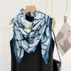 Scarves Satin Mulberry Scarf 110cm Big Hand Rolled Bandanas Designer Shawls Women Accessories Decoration Gift