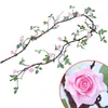 Decorative Flowers 1Pc Fake Rose Garland 3 Meter Artificial Vines Hanging Cloth Vine Wedding Home Office Arch Arrangement Decoration