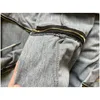 Kvinnor Tvådelar Pants Designer Hoodie Overdimensionerad Rainbow Stripe Lång ärm Sweatshirt blixtlås Pocket Coat Drop Delivery Apparel C OT7ZD