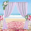 Curtain 1Piece Ceremony Reception Drapery Backdrop Party Wedding Tulle Chiffon Fabric Draping Arch Drape Sheer