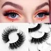 wholesale 10 Pairs 25mm fluffy Volume Soft Thick Handmade Natural Faux Mink False Eyelashes Free shipping lashes extention with Pink Gift box