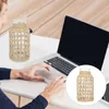 Vasi cesto rattan vetro vetro desktop acqua piantatura di fiori secchi decorare contenitore tessuto floreale ufficio creativo