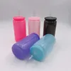 Jelly Color 16oz Plastik Dose Tassen Unbreakablea Acryl Tumbler wiederverwendbares BPA Free Sippy Tasse Trinken Kaltgetränke Becher mit Deckel Strohhalmen für UV -DTF -Wraps