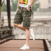 Mens Medium Pants Summer Cotton Bekväm utomhussportstrandbyxor Trend Plaid Shorts Loose Straight Large Size Cargo Pants 240416