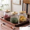 Storage Bottles Jars Kitchen Glass Sealed Jar Japanese Transparent Tea Household High-Grade Food Grade Large Capacity Sugar Drop D Dhfbj