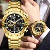 Big Watches for Men Top Luxury Brand Lige Quartz Mens Assista Sport Sport à prova d'água Relógios cronógrafos Data Relogio Masculino 240409