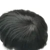 男性のためのTouee細かい人間の髪の交換システムプロテーゼナチュラルブラックユニット240408