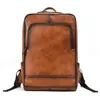 Backpack Design Men's Leather Retro 15.6 Inch Computer Bag First Layer Cowhide Business Laptop Fashion