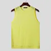 Men's Tank Tops INCERUN 2024 American Style Solid Hollow O-neck Design Vests Casual Streetwear Comfortable Sleeveless S-2XL