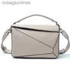 Роскошная оригинальная сумка для плеч Loeweelry дизайнер для женщин мужчинам ретро кожа геометрическая сумка с подушками одиночная сумка для кожи с оригинальным логотипом