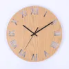 Relojes de pared de 12 pulgadas Silent Nordic Style Hollow Out Wood Wall Rechan