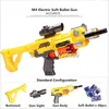 Gun Toys Nieuw M4 Electric Burst Soft Bullet Gun Suit voor Nerf Bullets Toy Rifle Gun Dart Blaster Childrens Best Gift Toy Gun 240416