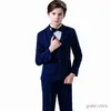 Anzüge Jungen luxuriöser Jacke Weste Hosen 3pcs Smoking Anzug
