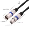 ZK20 Metal Shell 6mm Double Shielded Cable Mixer Microphone Canon Cable XLR Male to Female Three Core Balanced Cable